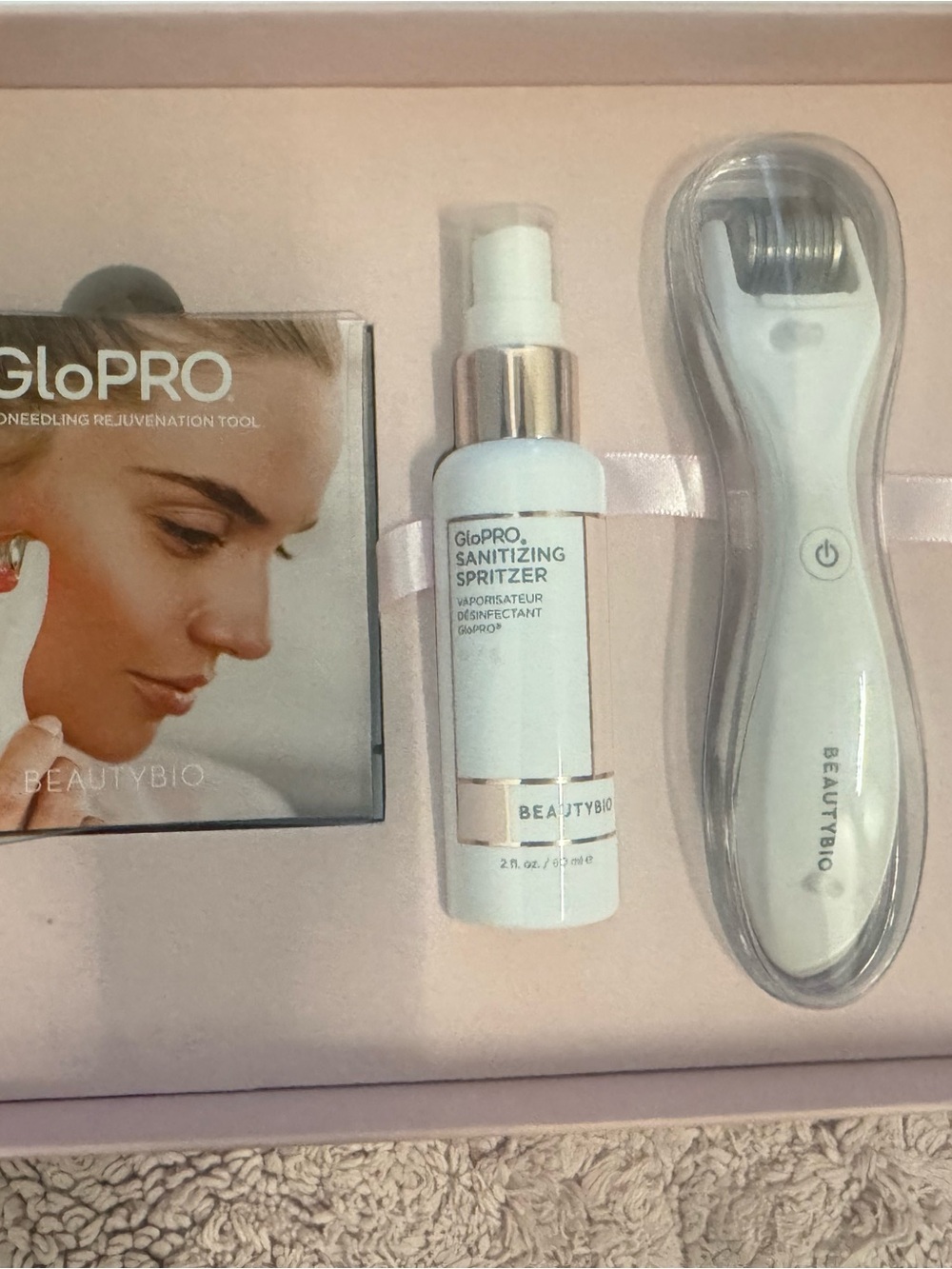 GoPro White Microneedling Tool & White Sanitizing Spritzer Set